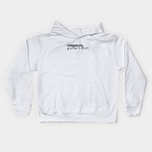 Obligatory gamer tee (White) Kids Hoodie